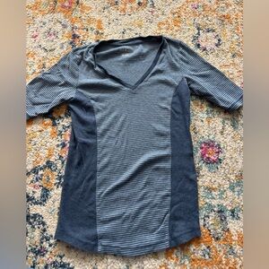 L.L. Bean Blue Striped Tee